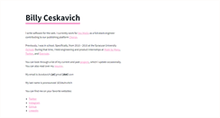 Desktop Screenshot of ceskavich.com